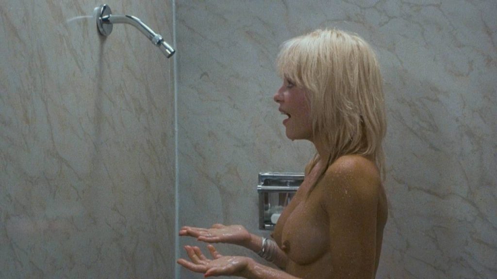 Linnea Quigley nude full frontal and Judy Tatum nude topless - Witchtrap (1989) HD 720p (9)