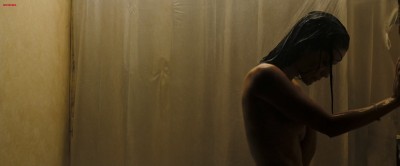Sophia Bush very sexy and almost nude in the shower - The Hitcher (2007) HD1080p