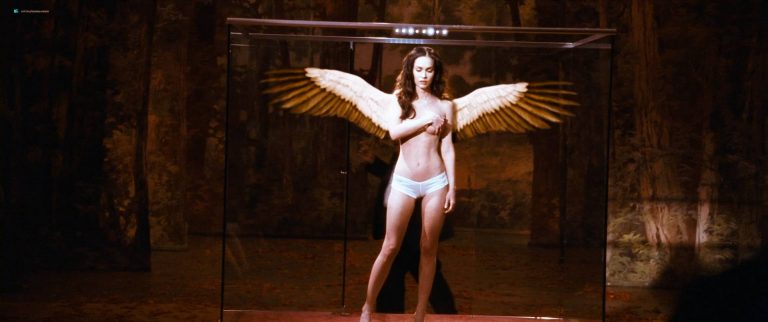 Megan Fox naked but covered and Alexandra Ruddy naked topless – Passion Play (2010) HD 1080p