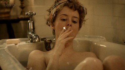 Claire Foy nude topless and lesbian kiss with Anna Wilson-Jones in - The Night Watch (2011) hd720p