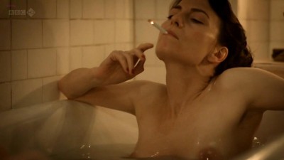 Claire Foy nude topless and lesbian kiss with Anna Wilson-Jones in - The Night Watch (2011) hd720p