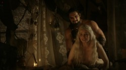 Emilia Clarke nude sex doggy style and lesbian love game with Roxanne McKee -  Game of Thrones S1E2 hd1080p