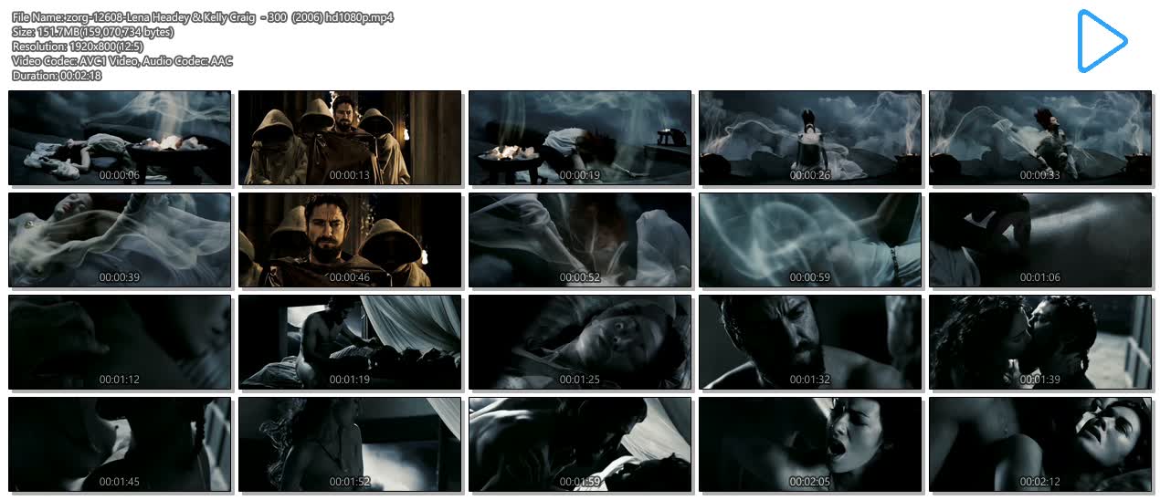 Lena Headey nude and Kelly Craig nude topless in - 300 (2006) hd1080p (11)