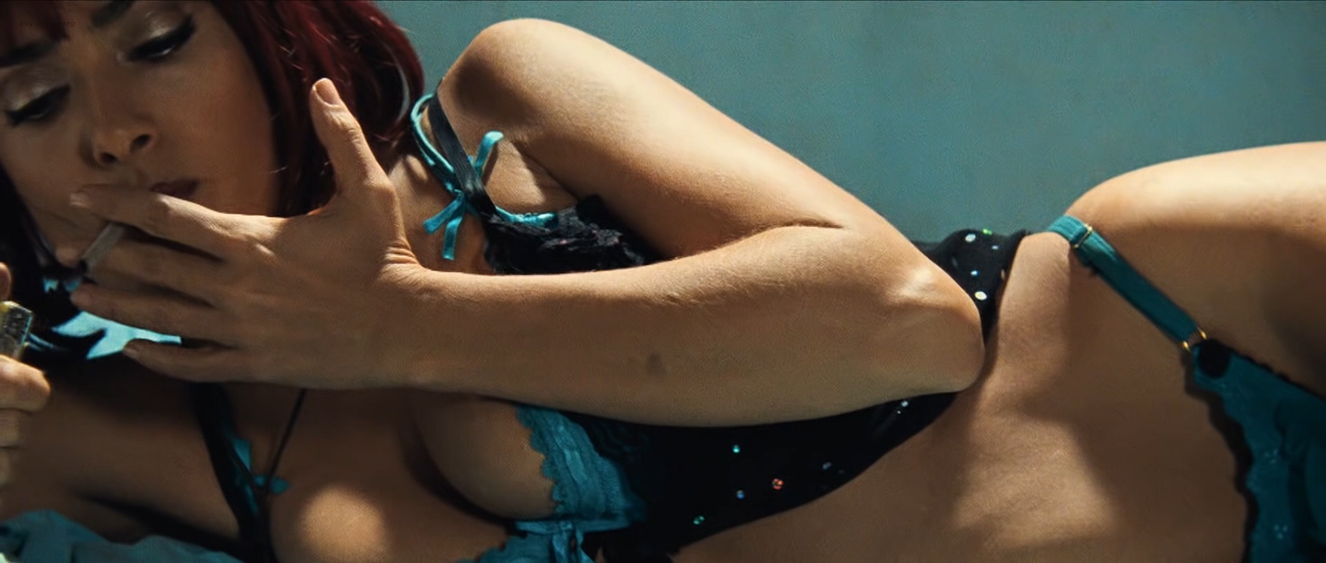 Salma Hayek hot see through from Americano (2011) hd 1080p BluRay