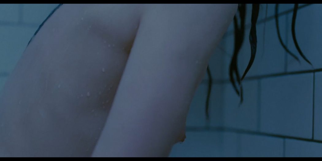 Mia Wasikowska nude nipple peak and butt while masturbating nude in the shower - Stoker (2013) HD 1080p BluRay (6)