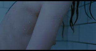 Mia Wasikowska nude nipple peak and butt while masturbating nude in the shower - Stoker (2013) HD 1080p BluRay (6)