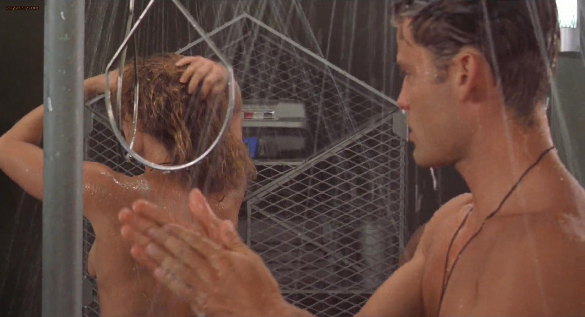 Dina Meyer Nude Topless In The Shower And Some Mild Sex Starship Troopers 1997 Hd1080p