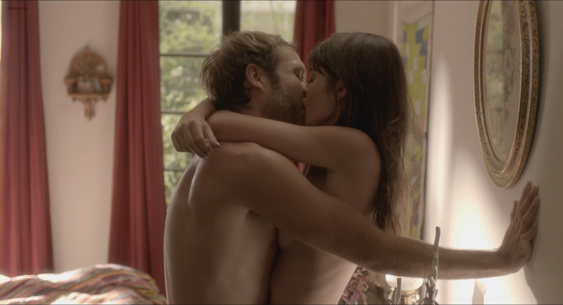 Lizzy Caplan nude but mostly covered in steamy sex scene from - Save the Date (2012) hd1080p