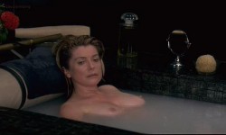 Catherine Deneuve nude topless in the bath and Delphine Chuillot brief nude topless - Pola X (1999)