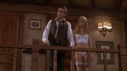 Nicollette Sheridan hot and sexy in lingerie - Noises Off (1992) hd720p