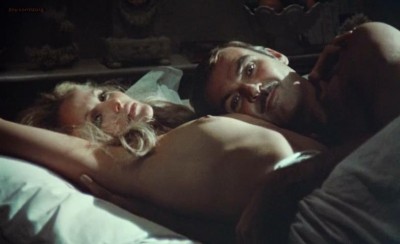 Ursula Andress nude butt and topless - Perfect Friday (1970)