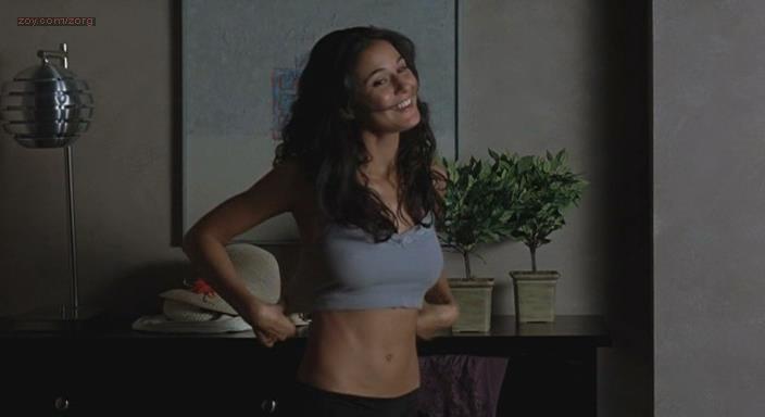 Emmanuelle Chriqui hot side boob and see through – Tortured (2008)