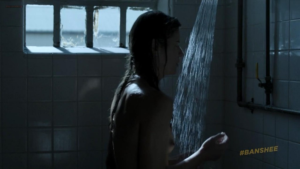 Ivana Milicevic nude side boob and butt naked in the shower - Banshee (2013) s2e5 hd720p