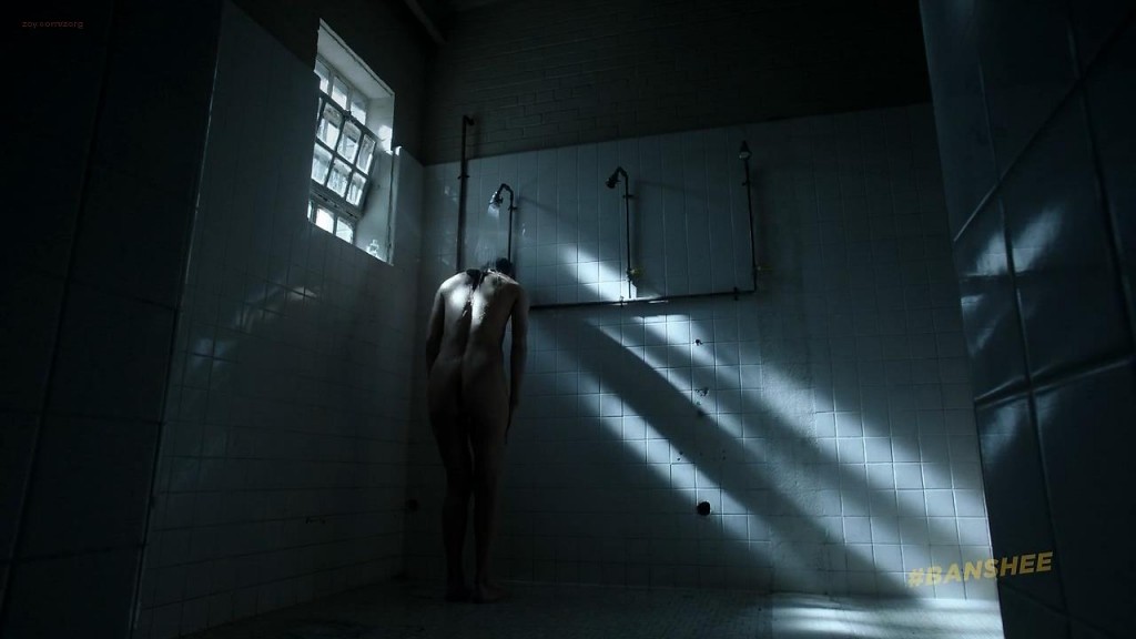 Ivana Milicevic nude side boob and butt naked in the shower - Banshee (2013) s2e5 hd720p