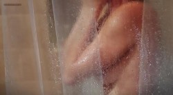 Jessalyn Gilsig briefly nude in the shower and some sex in - Somewhere Slow (2013)