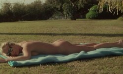 Romy Schneider nude butt and topless in - Les Innocents aux Mains Sales (1975)
