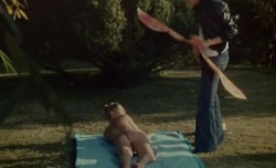 Romy Schneider nude butt and topless in - Les Innocents aux Mains Sales (1975)
