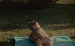 Romy Schneider nude butt and topless in - Les Innocents aux Mains Sales (1975)