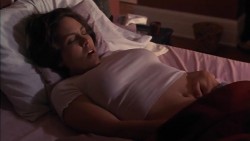 Annabeth Gish hot masturbating in bed in - The Last Supper (1995)