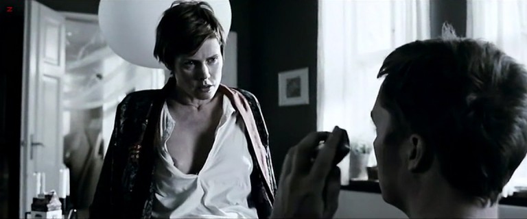 Lene Nystrom brief nude topless rough and Pernille Vallentin nude topless in – Fri os fra det onde (DK-2009)