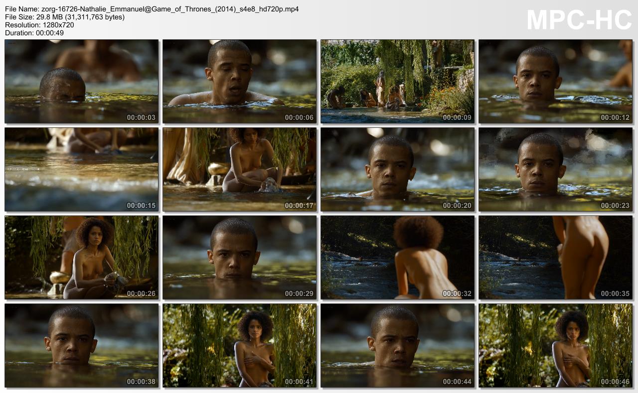 Nathalie Emmanuel nude topless and butt - Game of Thrones (2014) s4e8 HD 1080p (1)