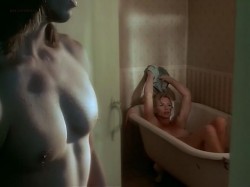 Shannon Tweed nude topless in the bath and sex - Electra (1996) (2)