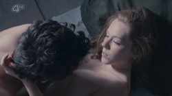 Charlotte Spencer nude butt and brief topless - Glue (2014) s1e7 hd720p (1)