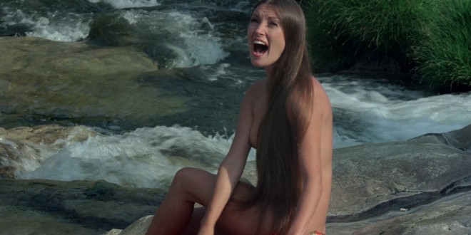 Jane Seymour nude side boob and nipple and Taryn Power nude side boob - Sinbad and the Eye of the Tiger (1977) hd1080p (1)