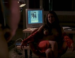Kari Wuhrer nude Monique Alexander nude bush and sex - Spider's Web (2002) (19)