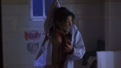 Kari Wuhrer nude brief topless and no implants - Hellraiser VII Deader (2005) hd1080p (1)