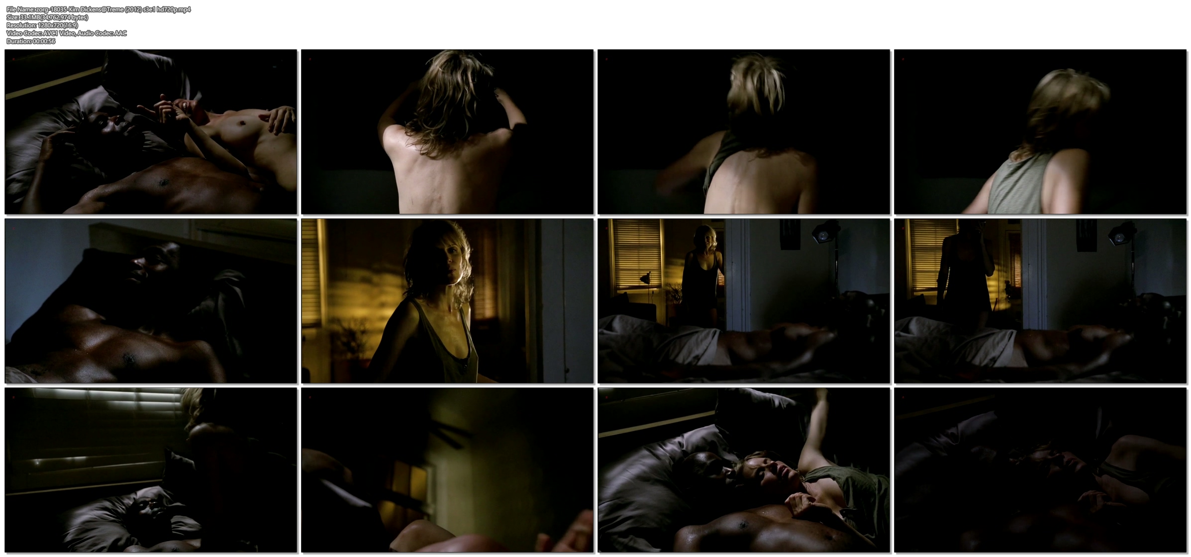 Kim Dickens Nude Topless Sex Scenes In TV Show Treme 2012 S3e1