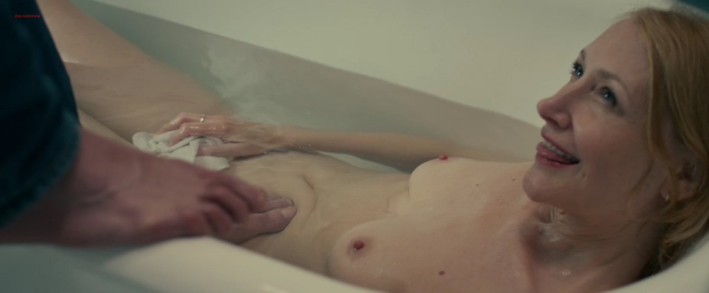 Patricia Clarkson nude topless in the bath and see through - October Gale (2014) hd720p (3)