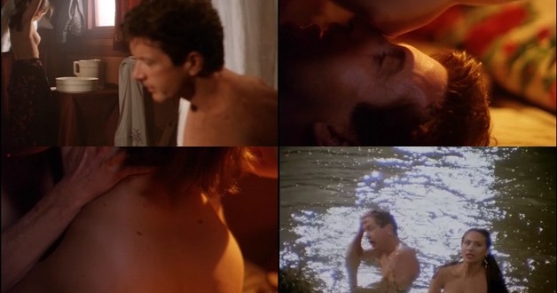 Claire Forlani nude topless sex and skinny dipping - Gypsy Eyes (1992)