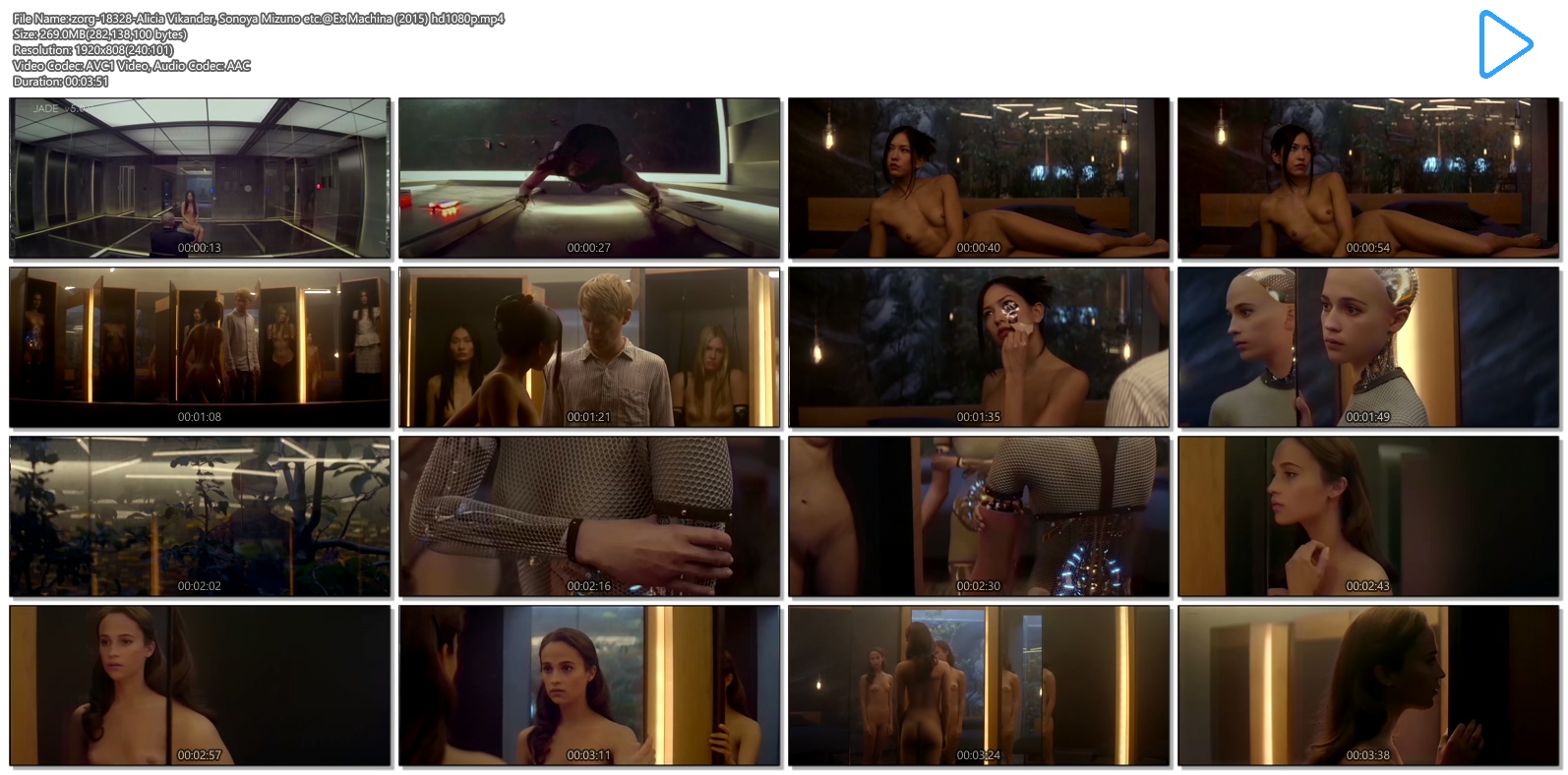 Ex machina naked - Alicia Vikander Frontal Nude Scenes in Ex Machina , Ex m...