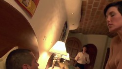 Diana Newton nude topless and sex threesome - Drunk Wedding (2015) (4)