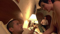 Diana Newton nude topless and sex threesome - Drunk Wedding (2015) (3)