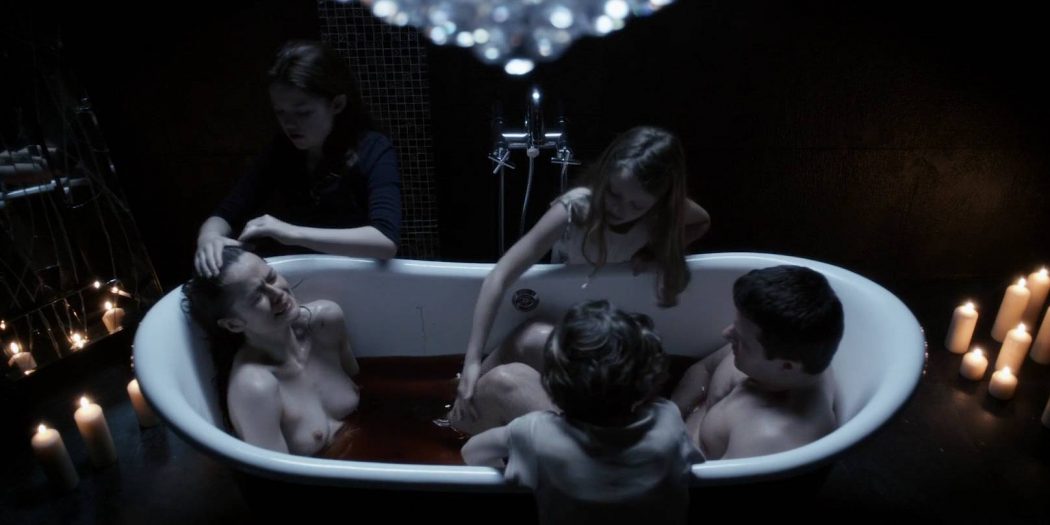 Marcella Plunkett nude topless in bath - Dark Touch (2013) HD 1080p BluRay (5)