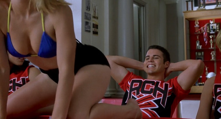 Kirsten Dunst hot bra and panties Eliza Dushku hot bikini – Bring It On 2000 HD 1080p BluRay