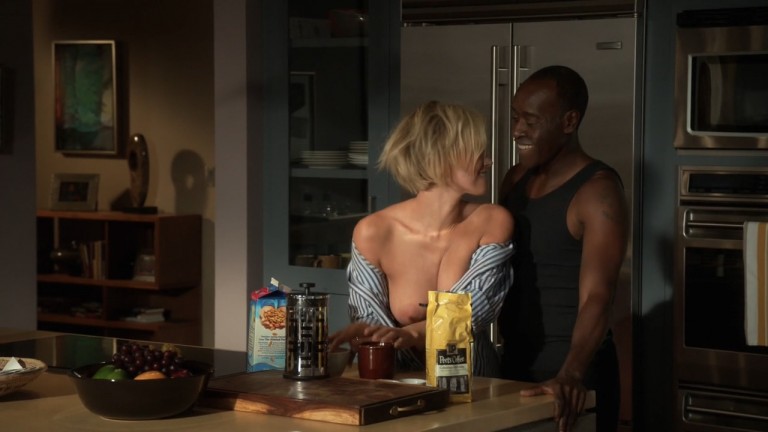 Kristen Bell hot cleavage and Nicky Whelan nude brief boobs – House of Lies (2016) S05E01 HDTV720p