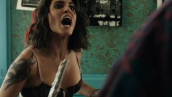 Nikki Reed hot and sexy in see through bra  - Murder of a Cat (2014) HD 1080p BluRay