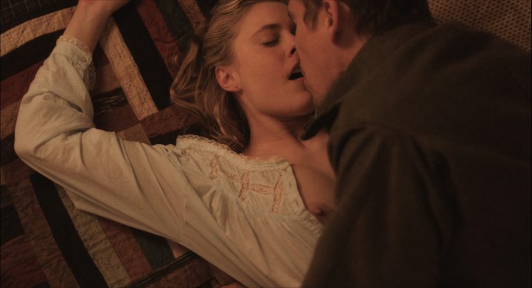 Greta Gerwig nude topless in Maggie’s Plan (2015)