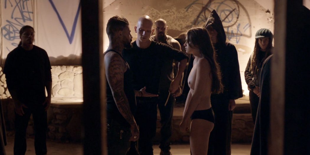 Sophie Dalah nude topless in brief scene - Satanic (2016) HD 1080p (3)