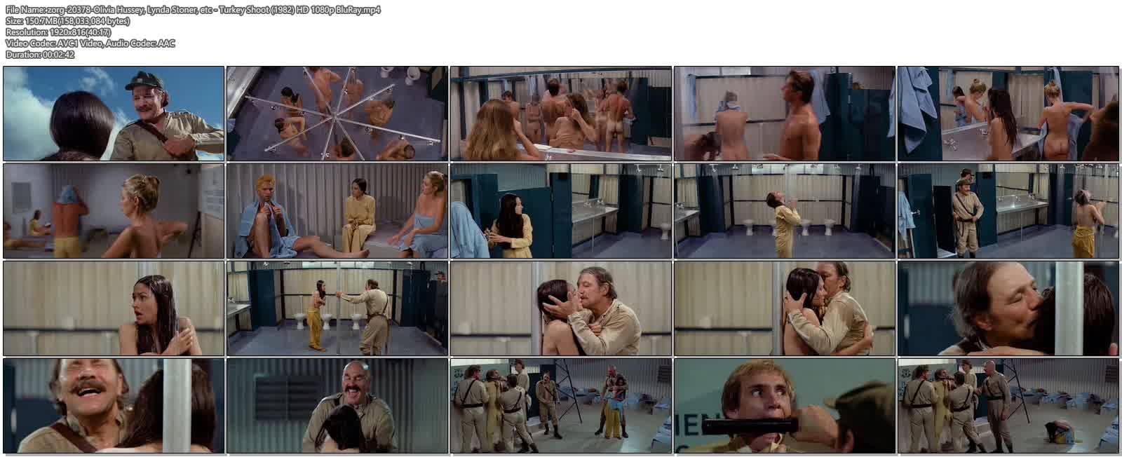 Olivia Hussey nude bd Lynda Stoner butt other's nude full frontal - Turkey Shoot (1982) HD 1080p BluRay (11)