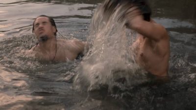 Peri Baumeister nude brief topless while skinny dipping – The Last Kingdom (2017) s2e6 HD 1080p (2)