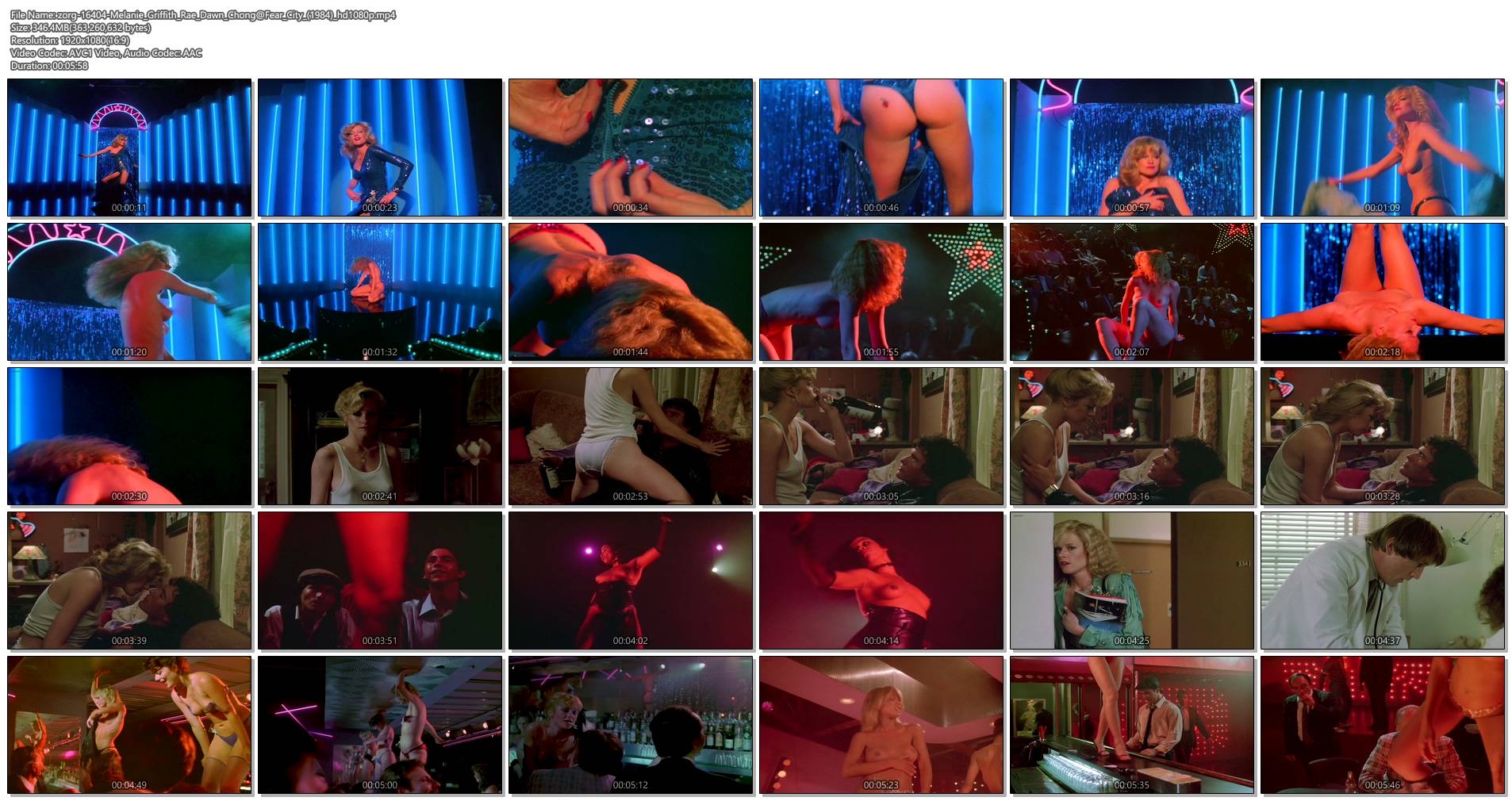 Melanie Griffith nude topless Rae Dawn Chong, Emilia Crow and other's nude - Fear City (1984) HD 1080p (1)