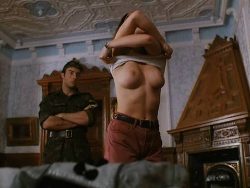 Athena Massey nude topless and sex outdoor - Termination Man (1998) (9)
