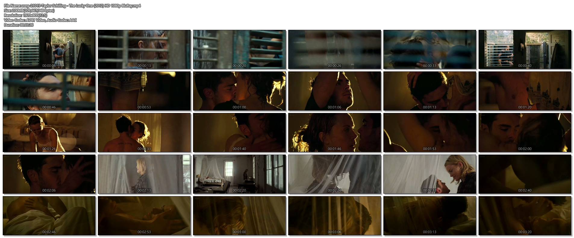 Taylor Schilling Hot In Few Sex Scenes The Lucky One 2012 Hd 1080p Bluray