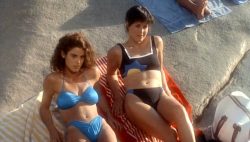 Teri Weigel nude topless Vickie Benson, Betsy Russell and other's hot and sexy - Cheerleader Camp (1988) (17)