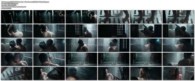 Callie Hernandez nude brief topless in shower - Alien Covenant (2017) HD 1080p BluRay (1)