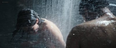 Callie Hernandez nude brief topless in shower - Alien Covenant (2017) HD 1080p BluRay (4)